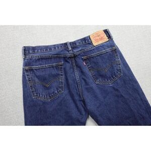 Levi's 505 Regular Fit Jeans Mens 36x26* Blue Dark Wash Denim Straight Leg